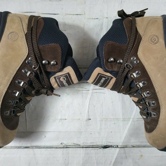 Earth Shoe Tan/Brown Hiking Leather Mountain Boots 4579808 Size 9 EUC main image 5